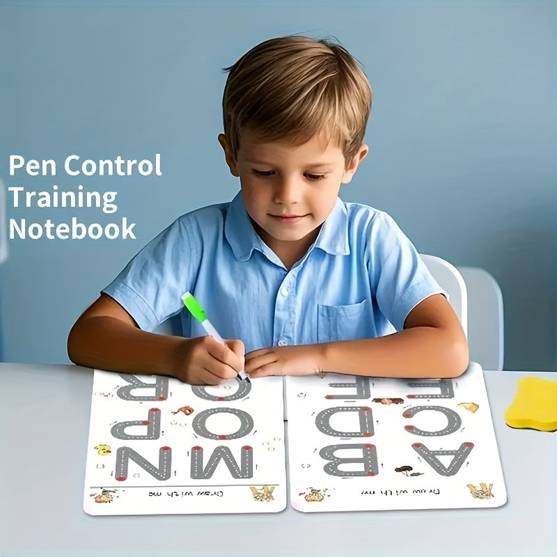 Kids Tracing Letters Numbers Flashcards & Coloring Book