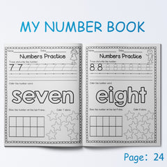 Tracing Practice Book 0-100 Math Coloring Activity