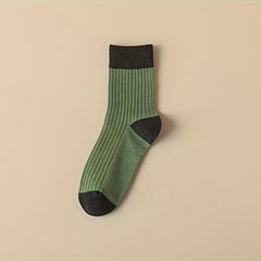 Colorblock Crew Socks Women's Stockings & Hosiery