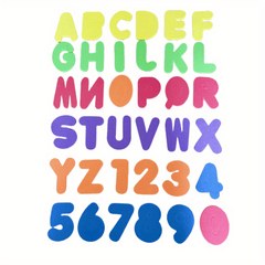 36pcs Baby Bath Toys Letters Numbers Learning Set