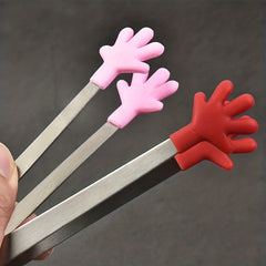 Cartoon Food Tong Mini Stainless Steel Serving Tong