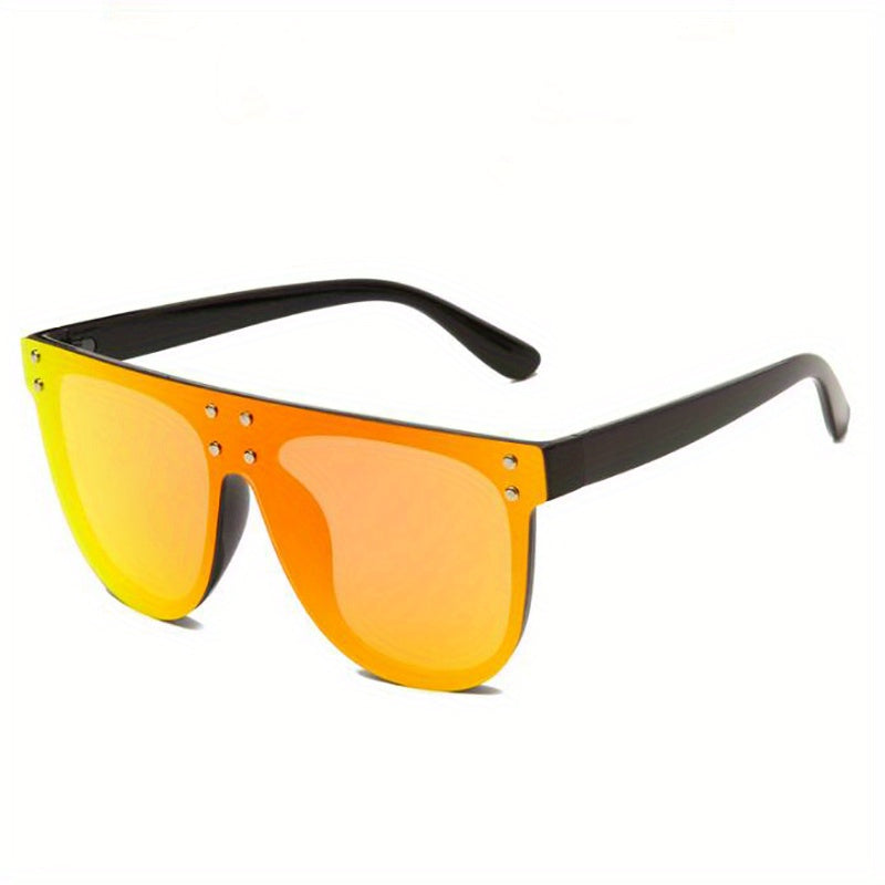 Y2K Oversized Mirror Lens Sunglasses UV400