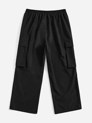  Wide Leg Cargo Trousers With Pockets