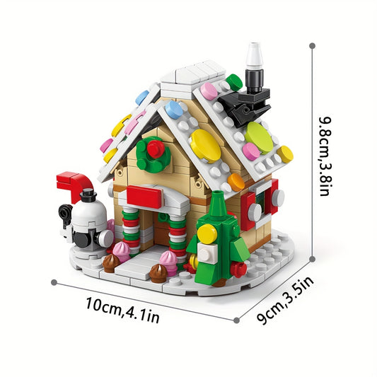 Christmas Gingerbread House Building Blocks DIY House Model