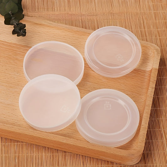 100pcs Plastic Lids 3 To 7 PET Bottle Lids Heat Resistant Glass Covers Oven Safe