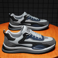 Men's Lace up Sneakers Comfortable Walking Shoes with Extra Grip