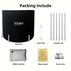 Portable Bathtub Soaking Tub Folding Bathtub Ice Bath Tub Shower Tub