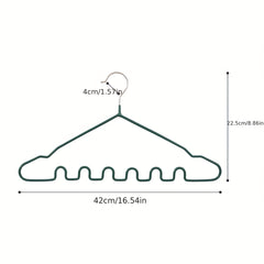 Metal Dipped Non-slip Hangers Waves Support Magic Hangers Clothes Dry