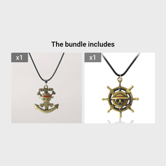 Anime Skeleton Pendant Necklace Pirates Cosplay Gift For Anime Fans