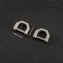 Titanium Alloy Key Ring D-Ring Keychain