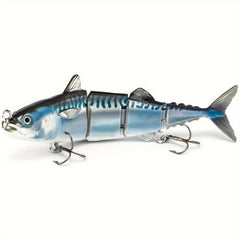 32.5g Tuna Fishing Lure 4 Segment Swimbait w/ Treble Hooks Freshwater Salt