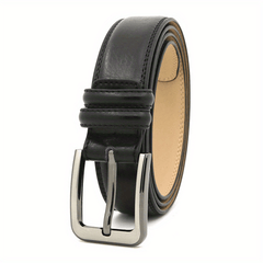 Men's Leather Business Belt for Jeans Pants
