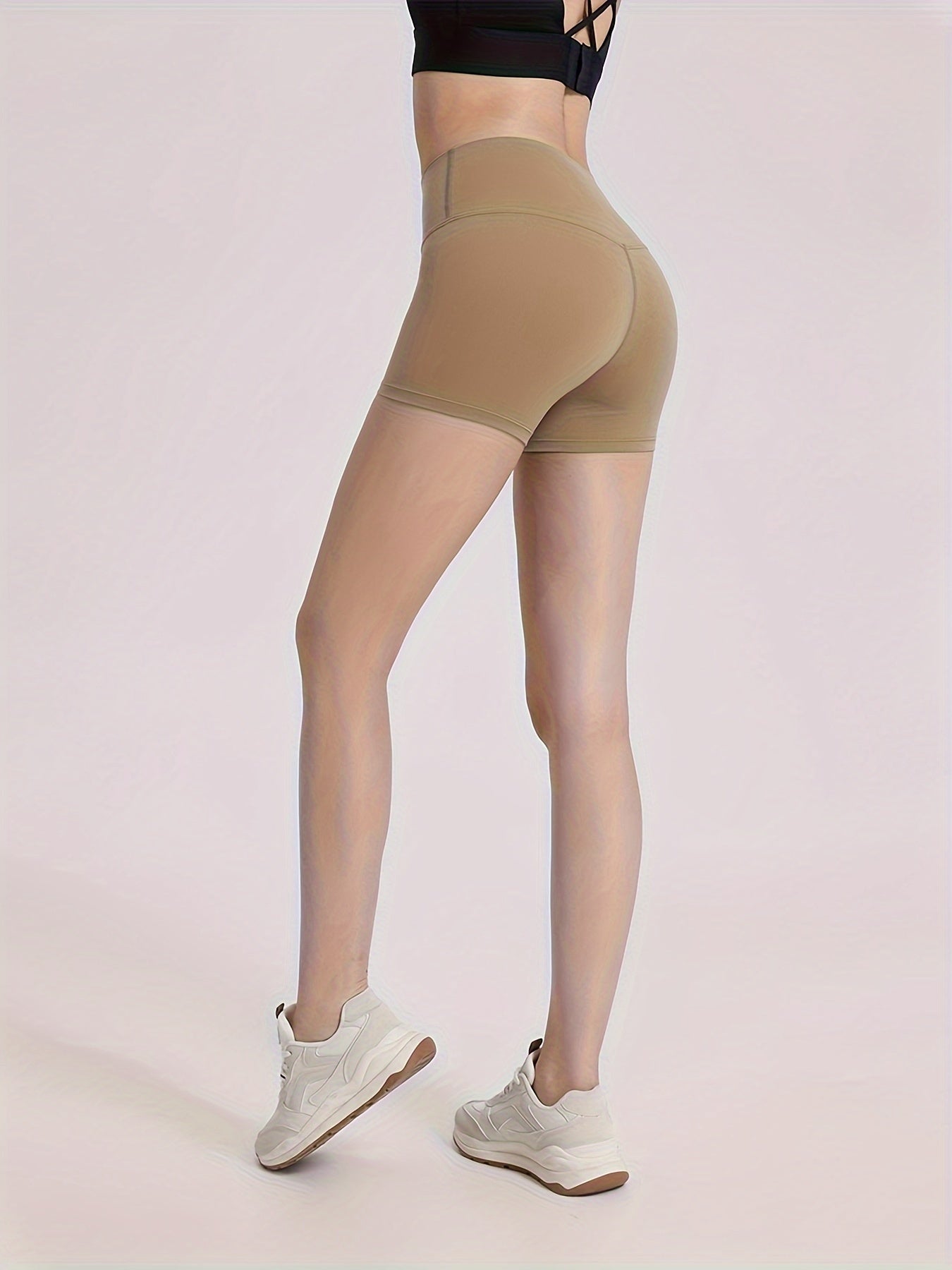 High Waisted Yoga Shorts Quick Dry Biker Shorts
