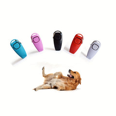 2 in 1 Dog Training Clicker & Whistle Keychain