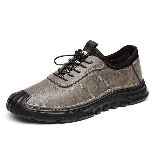 Men's Casual No Tie Sneakers Easy Clean Shoes