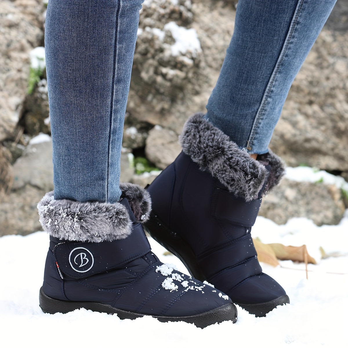 Women's Non-slip Snow Boots Comfortable Warm Hiking Shoes