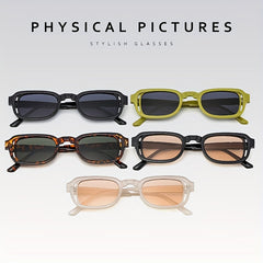 Men's Square Frame Sunglasses UV400 Anti Glare for Outdoor Activities