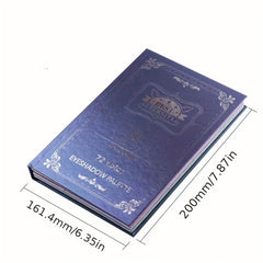 72 Color Eyeshadow Palette Book Style Pearly Matte Glitter Sequin Finish