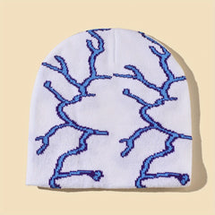 Men's Lightning Print Knit Hat