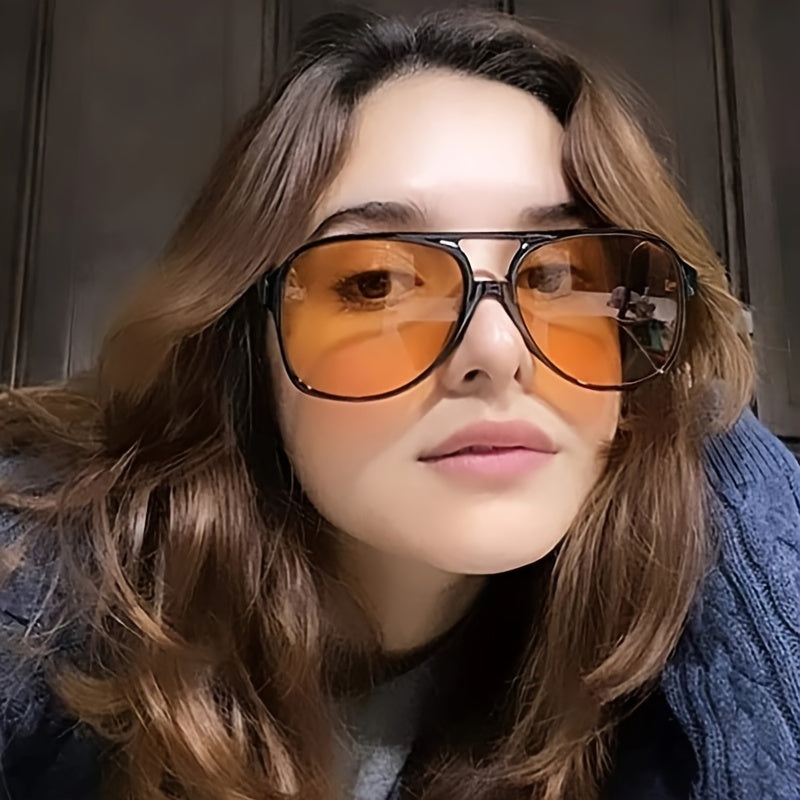 Vintage Aviator Sunglasses Unisex Large Frame 70s Sunglasses