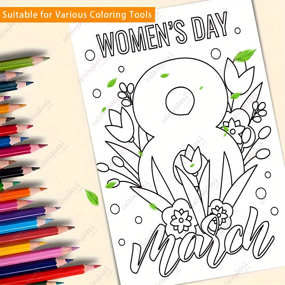 Women's Celebration Coloring Book with Performance Props Cover
