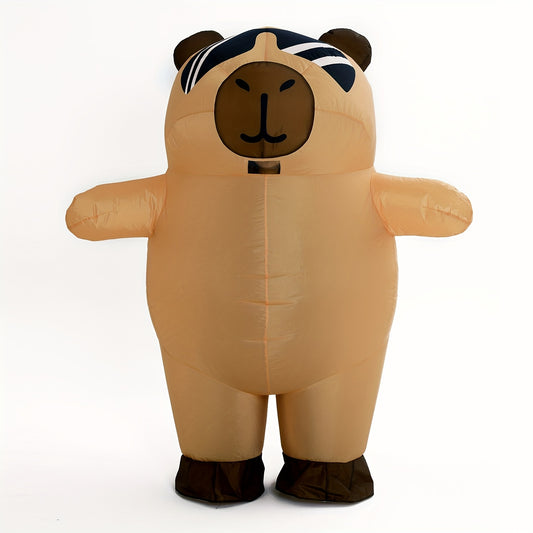 Adult Capybara Inflatable Costume with Glasses
