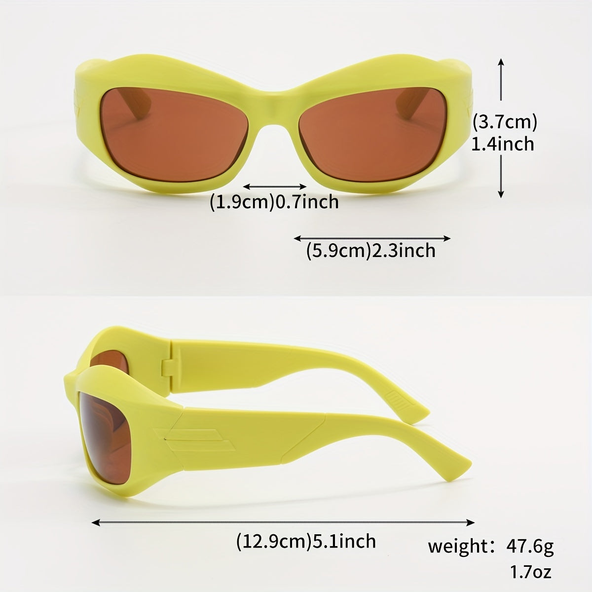 Y2K Wrap Around Sunglasses For Men Women UV400