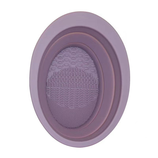 Foldable Silicone Washing Brush with Cleaning Pad - Travel-Friendly Gift