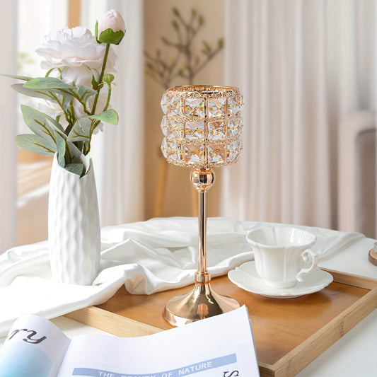 Crystal Candle Holders for Table Centerpieces, Home Decor, Wedding Party