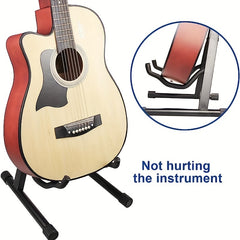 Foldable Guitar Stand - Portable & Durable, Space-Saving Holder