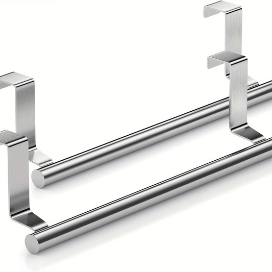 Stainless Steel Over the Door Towel Rack Storage for Bathroom