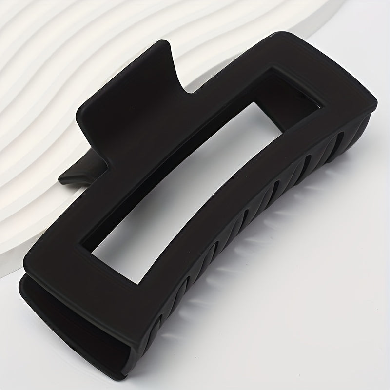 Large Shark Claw Rectangle Hair Claw Matte Hair Clip