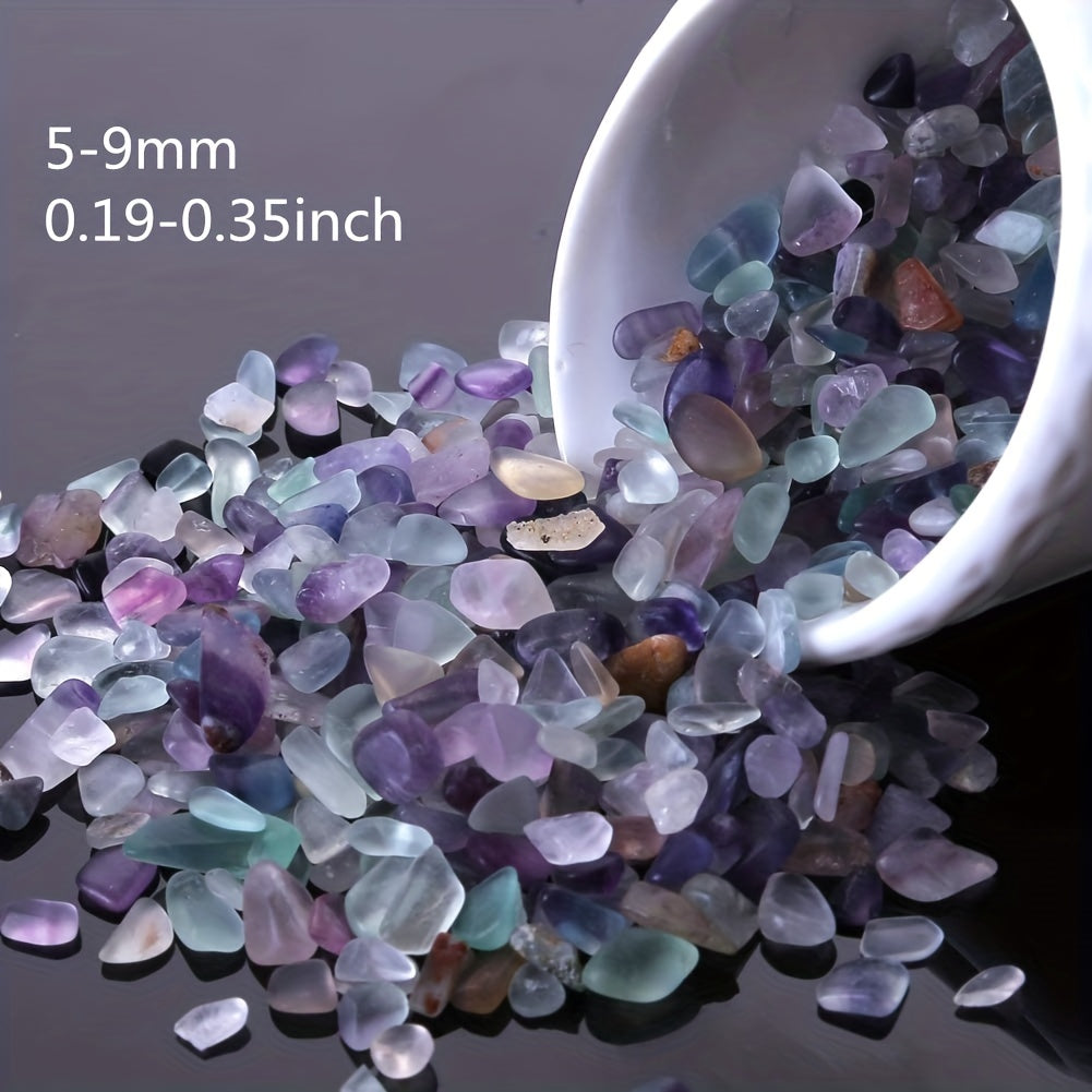 Natural Colorful Fluorite Chips Tumbled Stones Gravel Healing Crystals