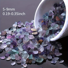 Natural Colorful Fluorite Chips Tumbled Stones Gravel Healing Crystals