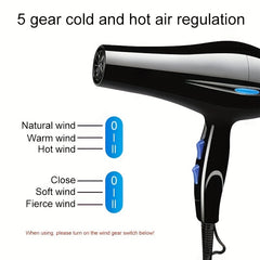 Professional Hair Dryer Blow Dryer With Diffuser Brush Comb 1000W