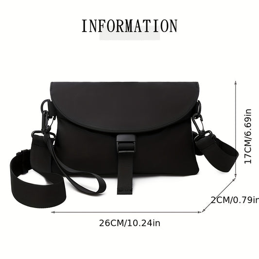 Men's Nylon Chest Pack Cellphone Pouch Outdoor Crossbody Bag