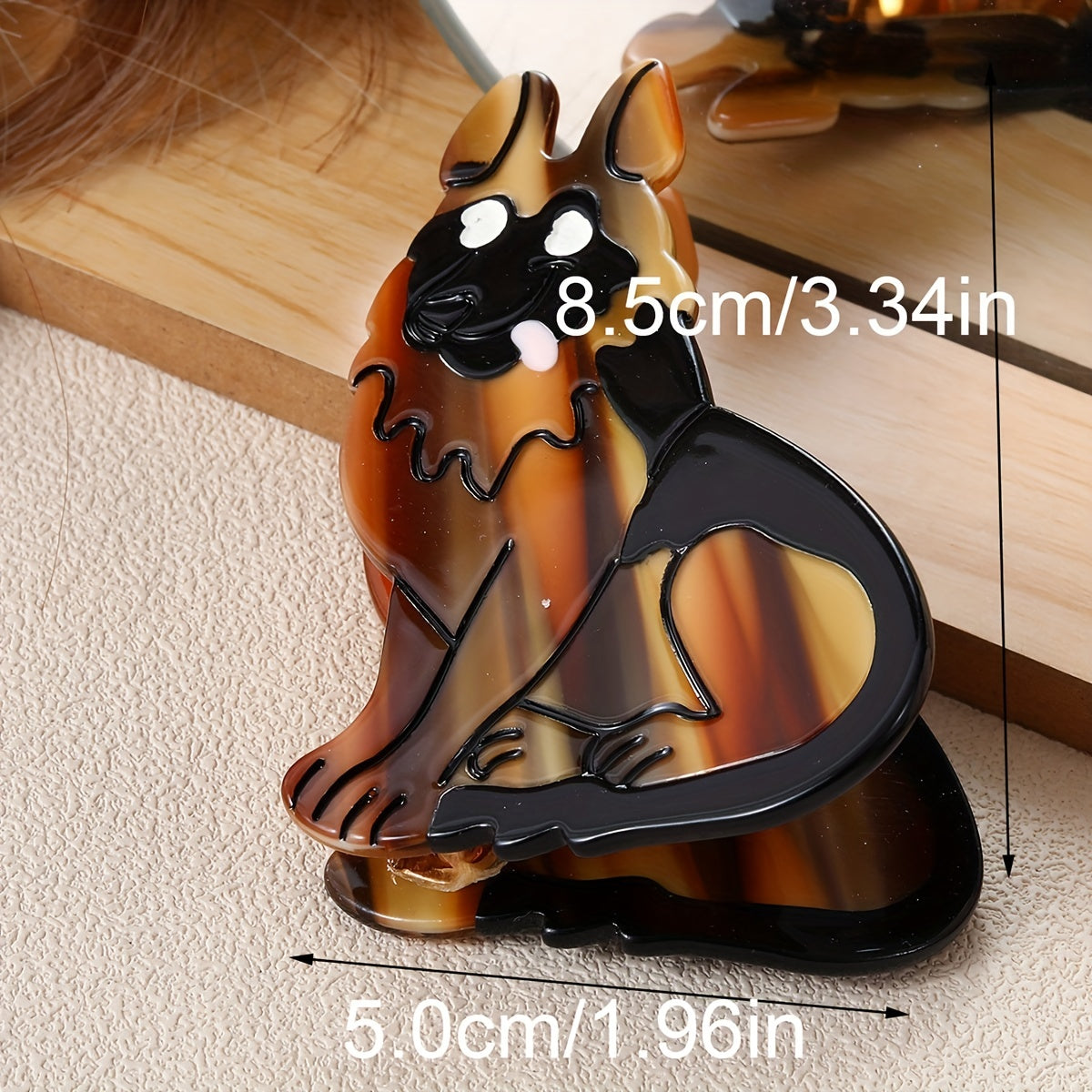 Cartoon Dog Shaped Hair Claw for Women Girls
