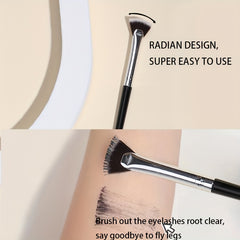 Professional Mascara Fan Brush for Natural Lifted Effects and Smooth Application