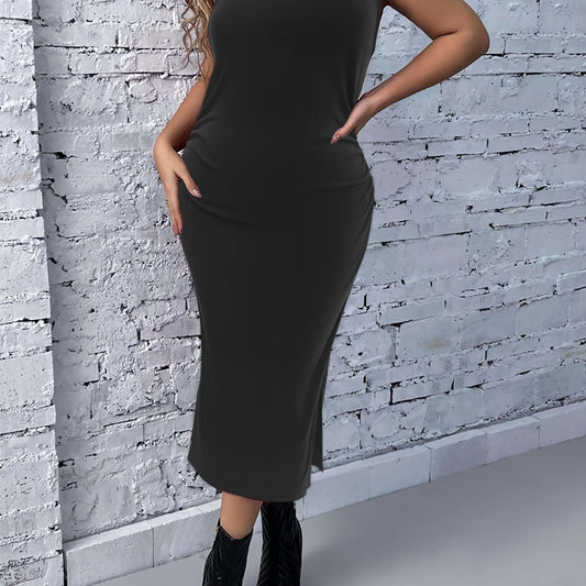  Sleeveless Bodycon Dress Women's Comfort Stretch Casual Dress