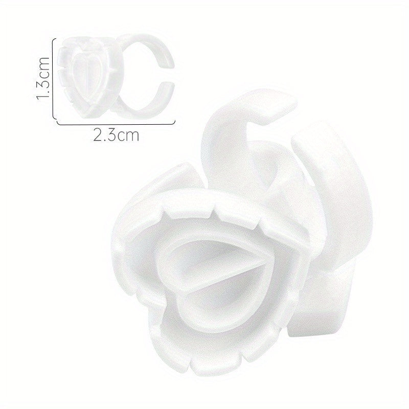 25-30pcs Glue Rings Smart Glue Cups Lash Glue Holder Ring Cup Eyelash Extensions