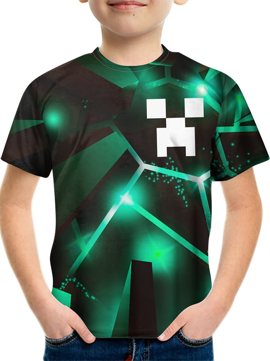 Kids Geo Graphic Tees 3D Print Casual T-Shirt