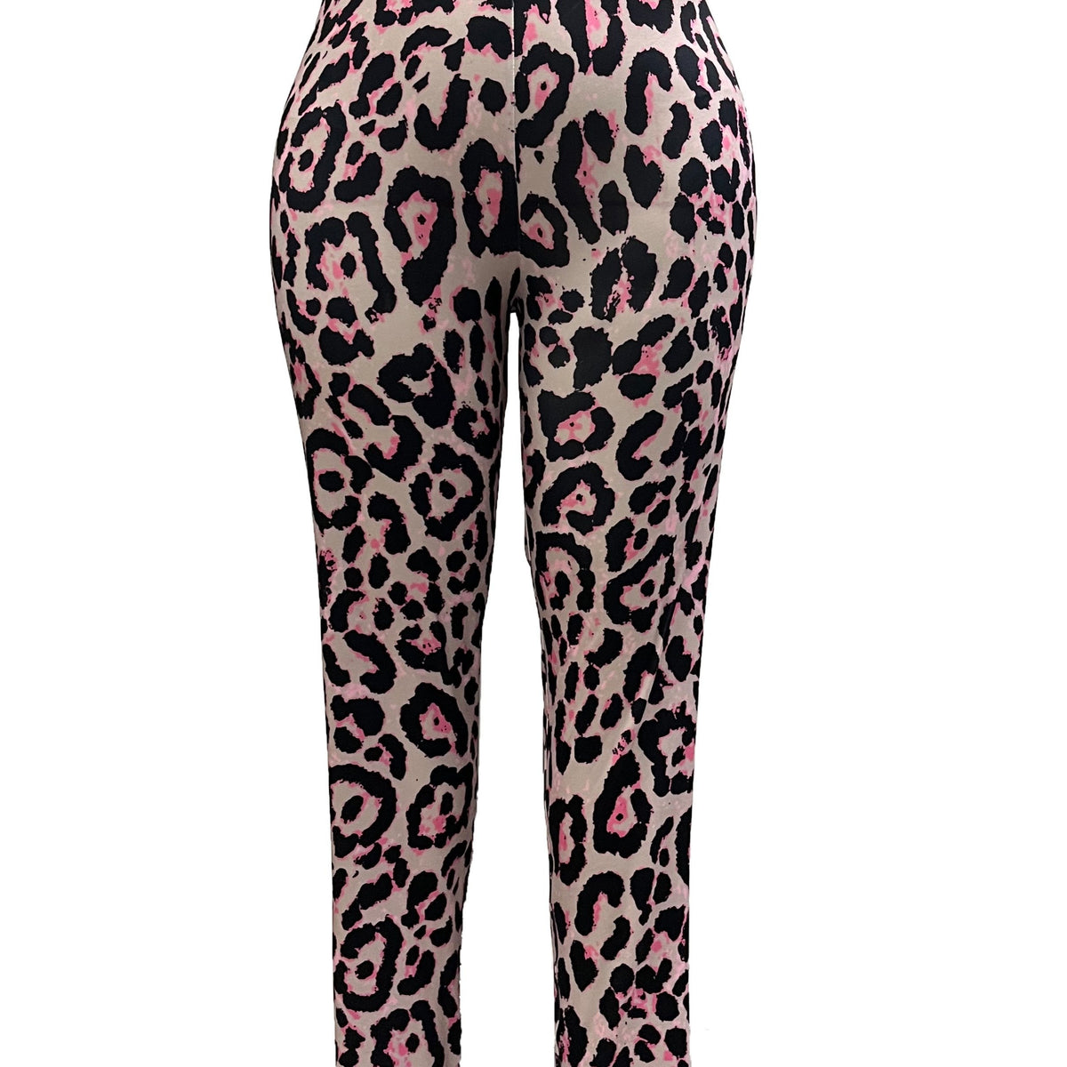  Leopard Print High Rise Skinny Leggings