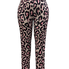  Leopard Print High Rise Skinny Leggings