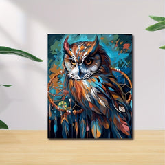 DIY Owl Digital Painting 40X50Cm Unframed Hand Painted Art