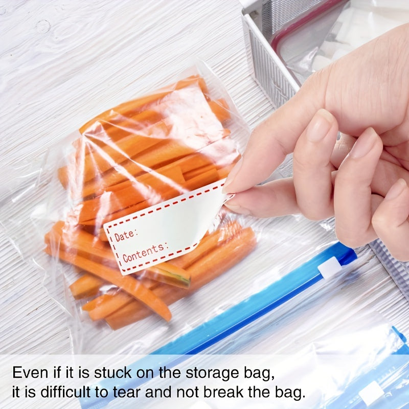125pcs Roll Red Self Adhesive Sticker For Kitchen Storage Mark Label