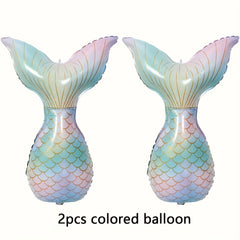 2pcs Mermaid Tail Balloons for Holidays & Events