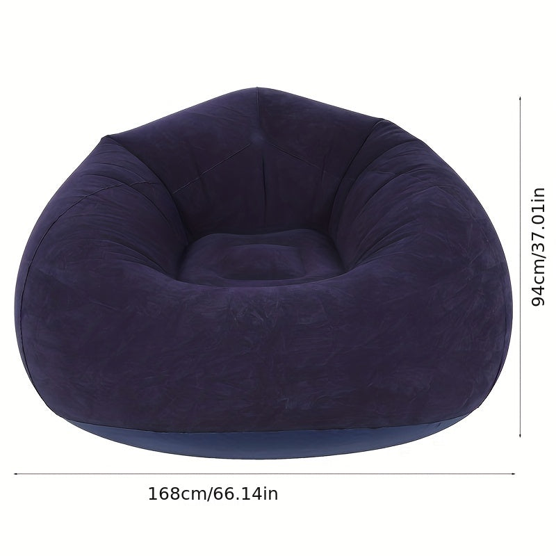 Inflatable Sofa Single Lazy Sofa Chair Foldable Leisure Sofa For Dorm Room