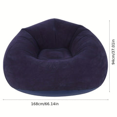 Inflatable Sofa Single Lazy Sofa Chair Foldable Leisure Sofa For Dorm Room