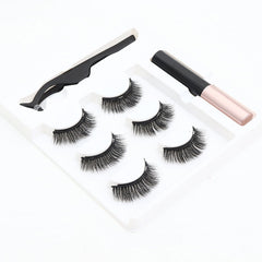 3 Pairs Magnetic Eyelashes 3D Mink Makeup Lashes Set Natural False Lashes