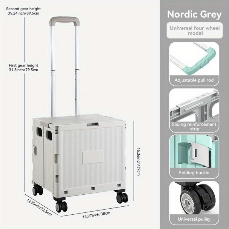 Plastic Small Storage Cart Portable Space Saving Organizer